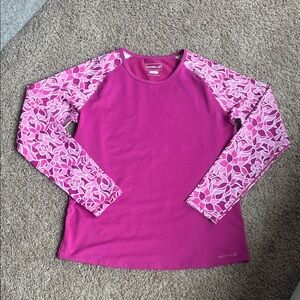 Merrell Magenta Long Sleeve Swim Top Size M
